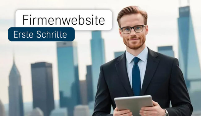 firmenwebsite erste schritte tutorial